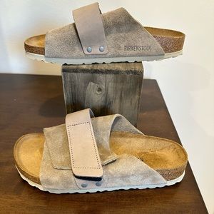 Birkenstock Kyoto sandals - women's size 37 gray/taupe
